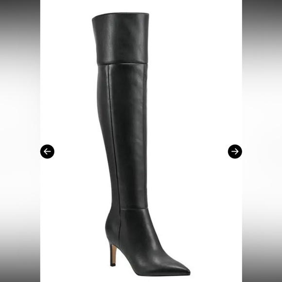 Marc Fisher Shoes - Marc Fisher Black Heeled Knee-High Boots